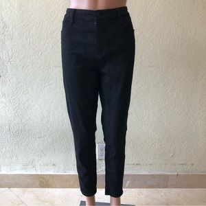 The ICON Black Jeans Animal Print Joe’s Women’s Size 32 Skinny Ankle Mid-Rise